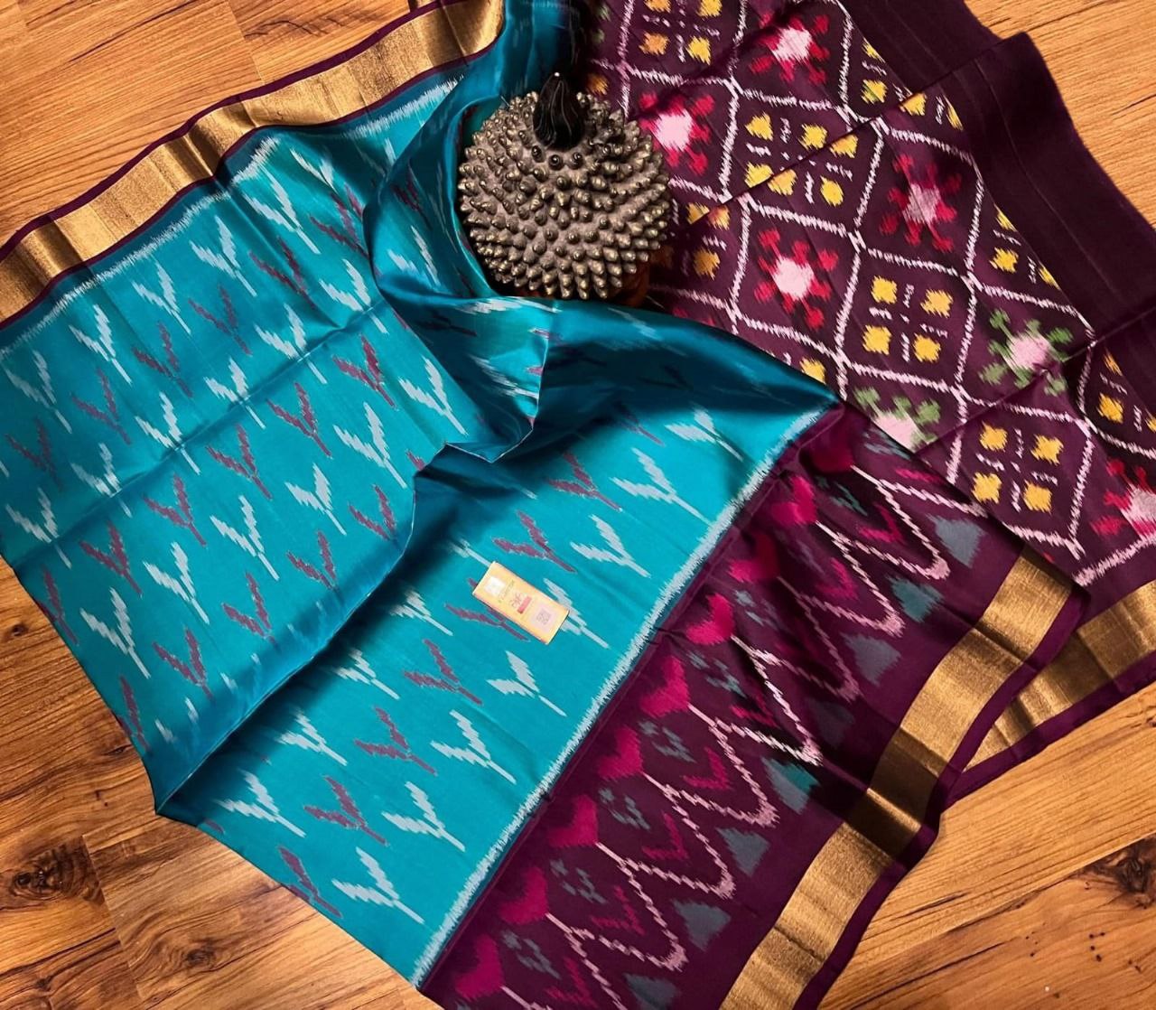 Pochampally Ikkat Pattu Silk Saree