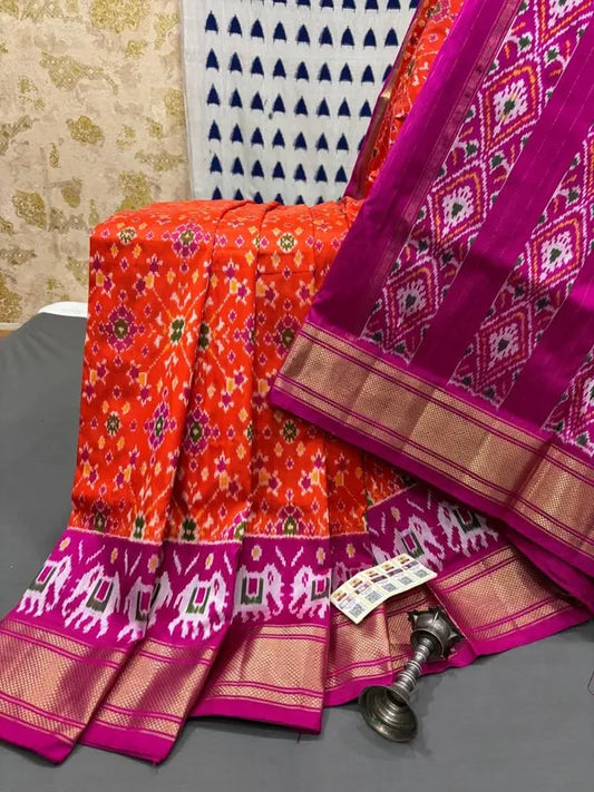 Pochampally Ikkat Pattu Silk Saree