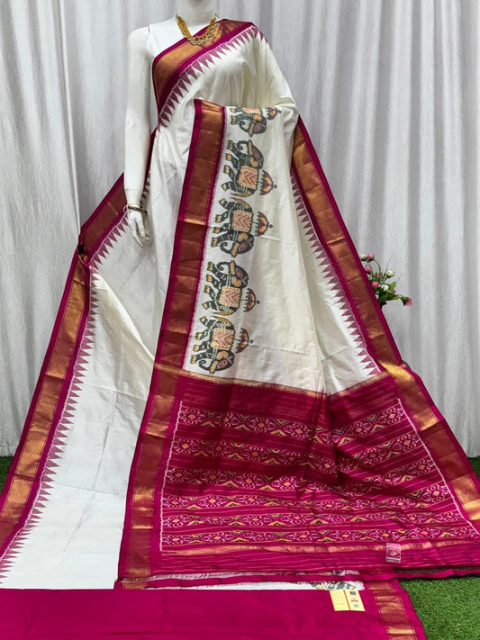 Pochampally Designer And Dolla Silk Fabric Sarees