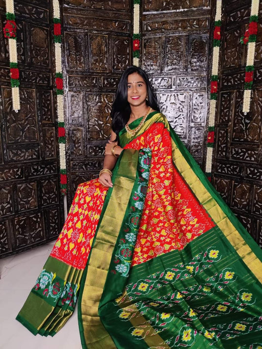 Pochampally Ikkat Pattu Silk Saree