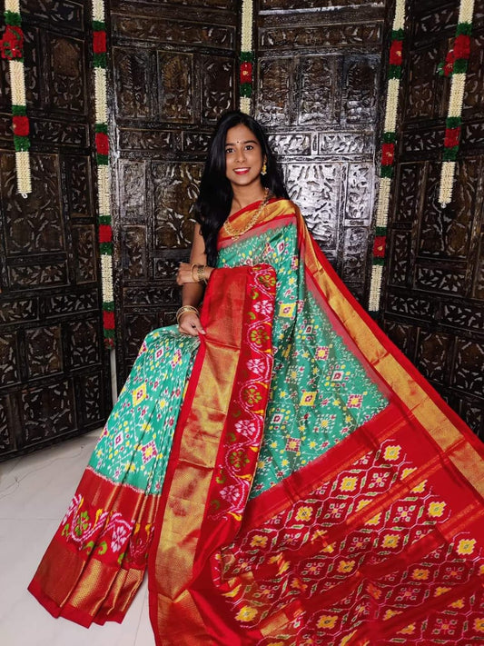 Pochampally Ikkat Pattu Silk Saree