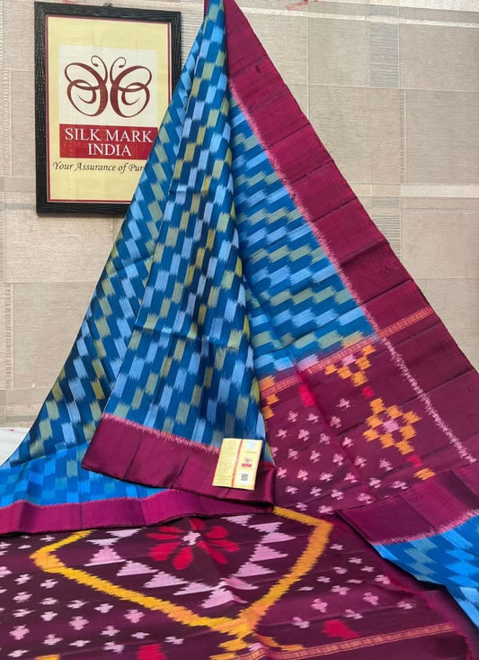Pochampally Ikkat Pattu Silk Saree